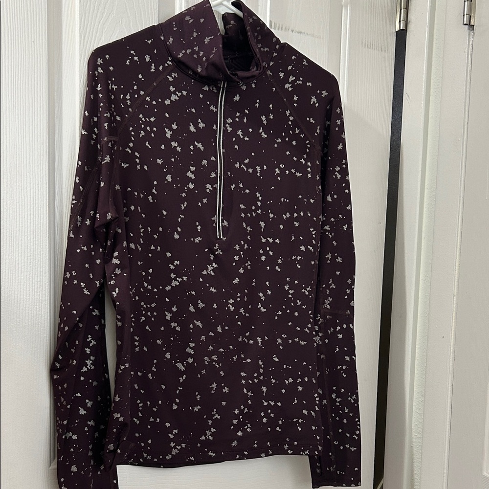 Under Armour Dark Purple Zip Up Sweater
